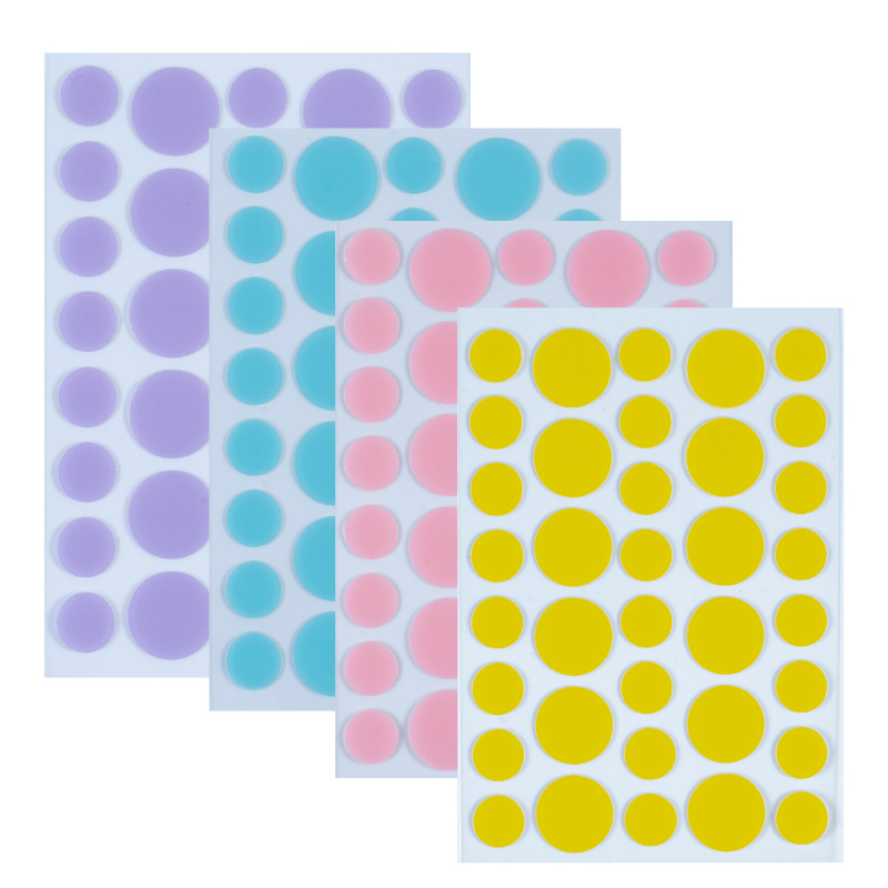Patches hidrocolóides coloridos para acne