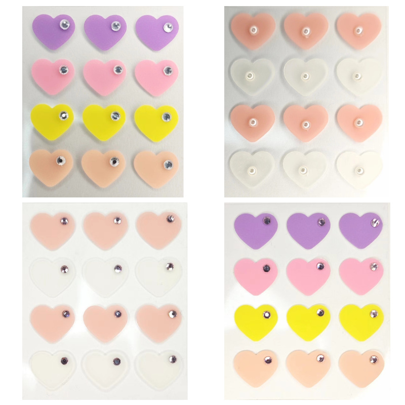 Patch hidrocolóide para acne com elementos decorativos